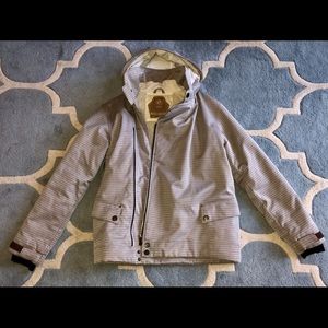 Warm canvas snowboard / ski jacket